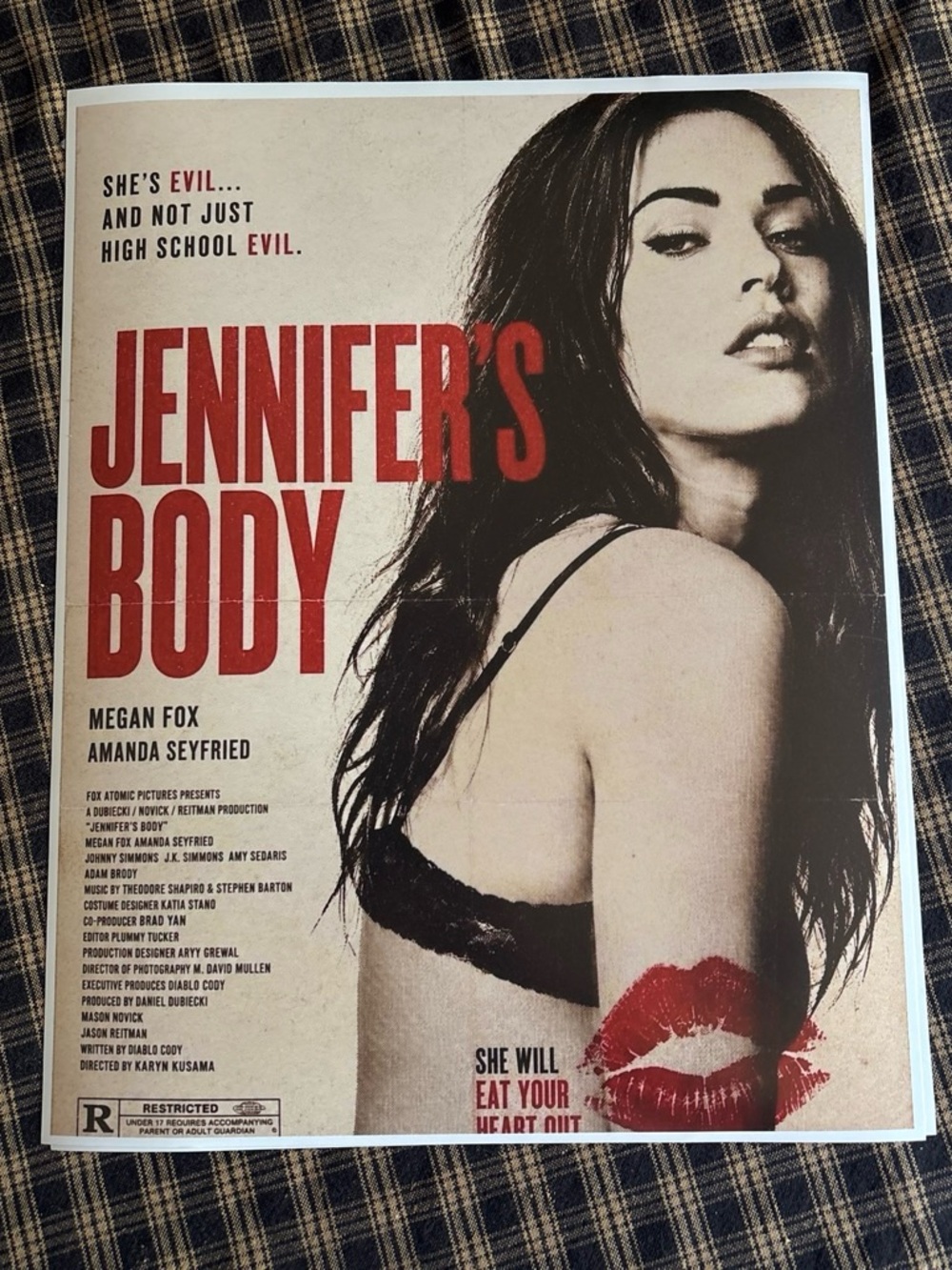 jennifer’s body movie poster 11x14